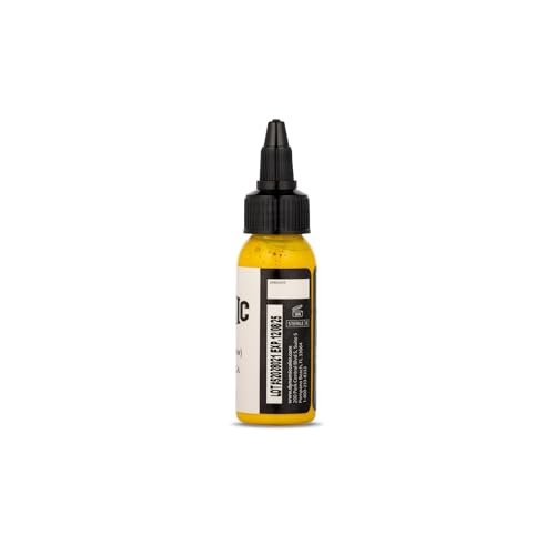 Dynamic Color Co - Canary Yellow Tattoo Ink (1 oz) - Made in USA Since 1990, Not Tested on Animals Avelisse
