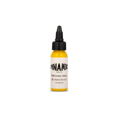 Dynamic Color Co - Canary Yellow Tattoo Ink (1 oz) - Made in USA Since 1990, Not Tested on Animals Avelisse