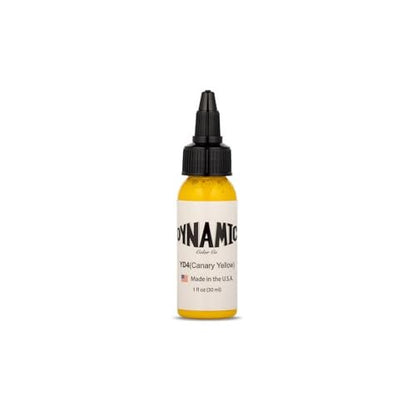 Dynamic Color Co - Canary Yellow Tattoo Ink (1 oz) - Made in USA Since 1990, Not Tested on Animals Avelisse