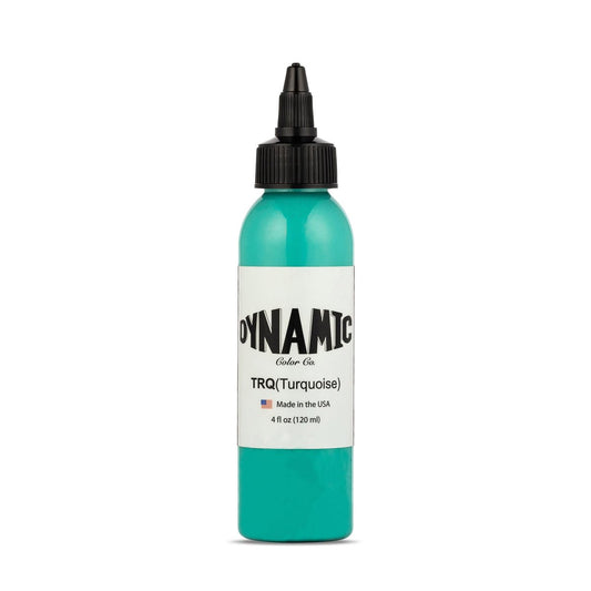 Dynamic Color Co. Turquoise Tattoo Ink - Long Lasting Vivid Color, Sterilized, Made in USA (1 oz Bottle)