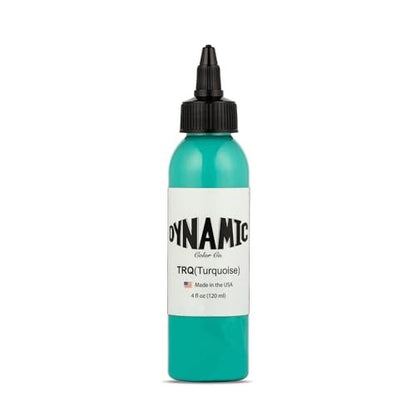 Dynamic Color Co. Turquoise Tattoo Ink - Long Lasting Vivid Color, Sterilized, Made in USA (1 oz Bottle)