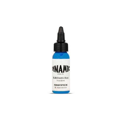 Dynamic Color Co Electric Blue Tattoo Ink – 1oz Sterilized Bottle, USA Made Since 1990 Avelisse