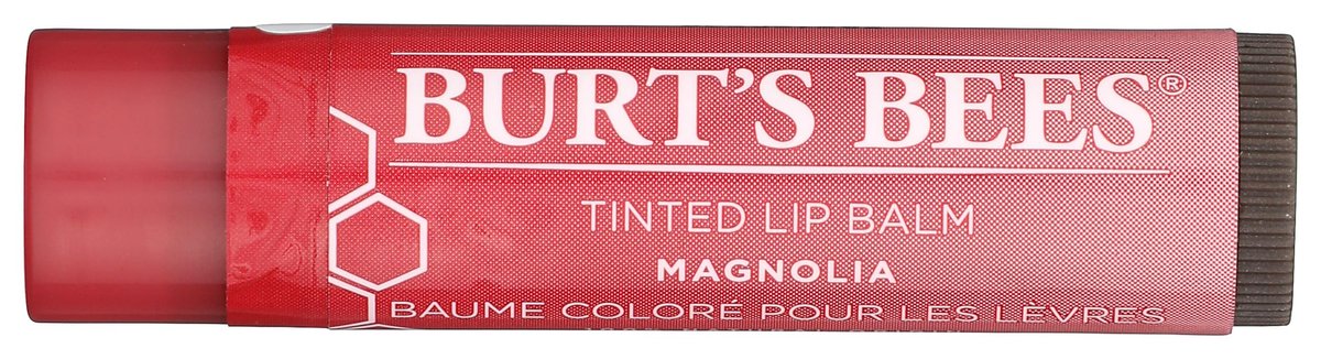 Burt's Bees Tinted Lip Balm Magnolia, 0.15 oz - Moisturizing Natural Lip Color - görsel 1