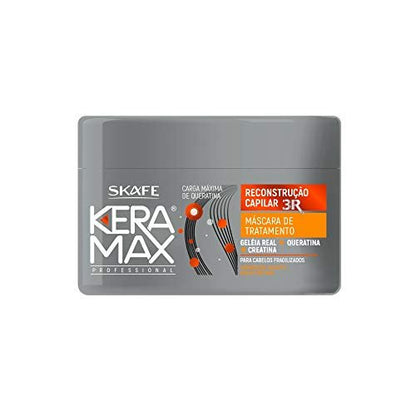 Skafe Keramax Hair Reconstruction Treatment Mask 3 in 1 - 350g (12.34 oz) - Deep Repair & Strengthening