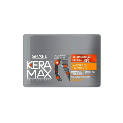 Skafe Keramax Hair Reconstruction Treatment Mask 3 in 1 - 350g (12.34 oz) - Deep Repair & Strengthening