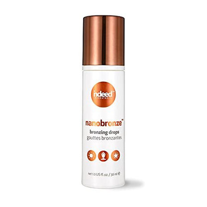 Indeed Labs Nanobronze Bronzing Drops for Face & Body | Self Tanner for Pale Skin with Hyaluronic Acid, Pea, Cacao & Giant Kelp Extracts | Fragrance-Free Natural Tan, 1 Fl Oz Avelisse
