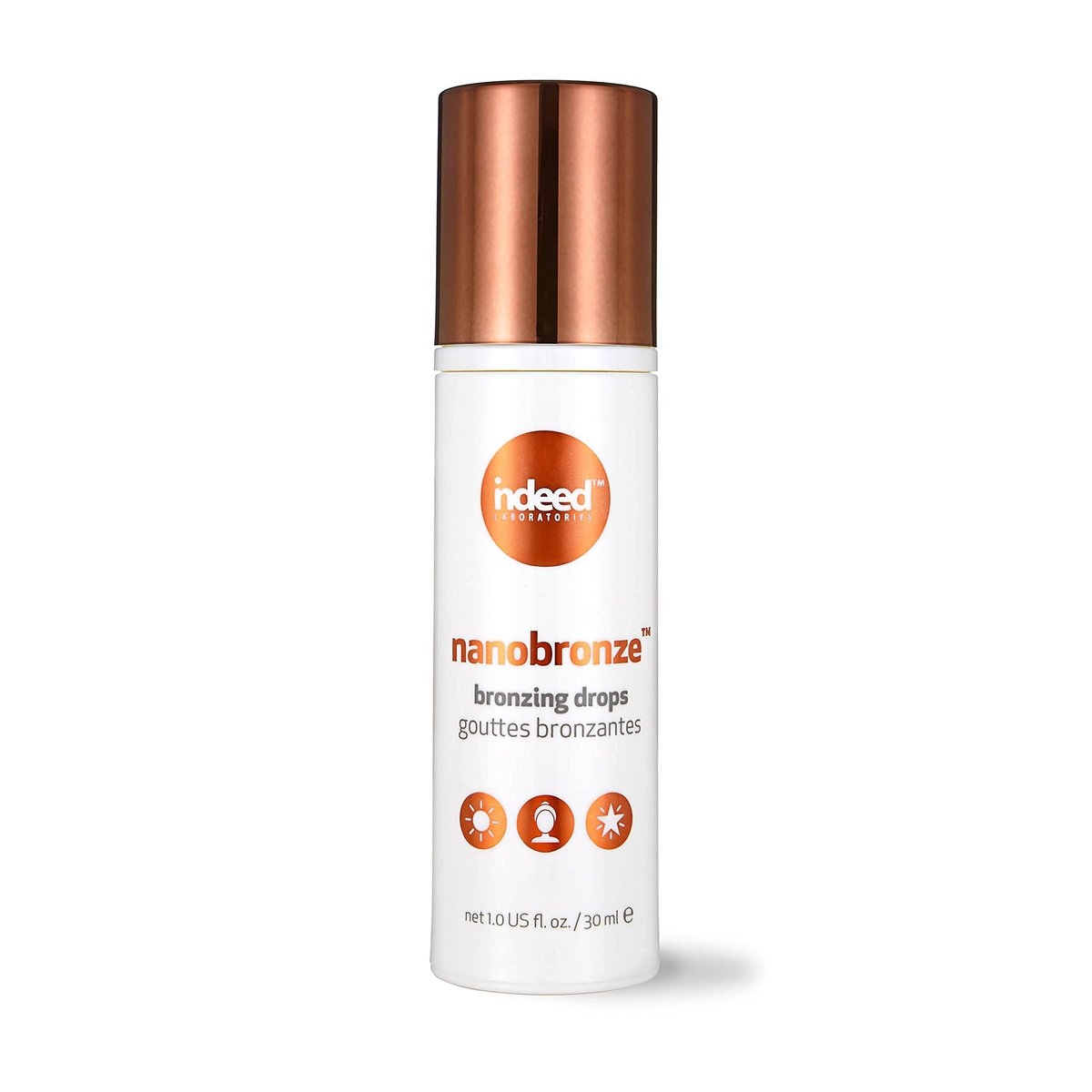 Indeed Labs Nanobronze Bronzing Drops for Face & Body | Self Tanner for Pale Skin with Hyaluronic Acid, Pea, Cacao & Giant Kelp Extracts | Fragrance-Free Natural Tan, 1 Fl Oz Avelisse