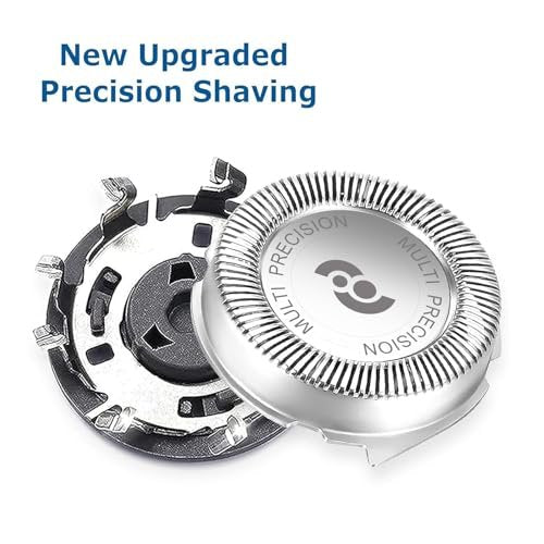 HQ8 Replacement Heads for Philips Norelco Shavers – 3-Pack Stainless Steel Compatible with HQ8505 AT815 AT810 Avelisse