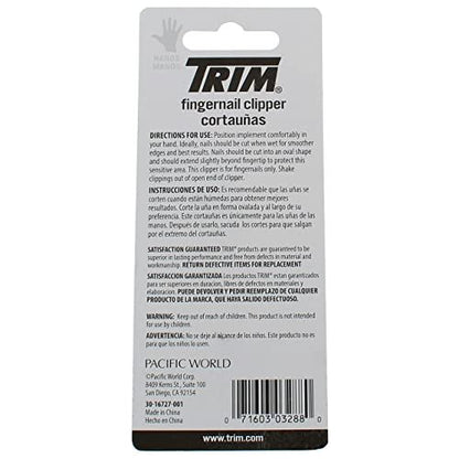 Trim Easy Hold Fingernail Clipper (2 Pack) - Blue, Metal, Precision Grip