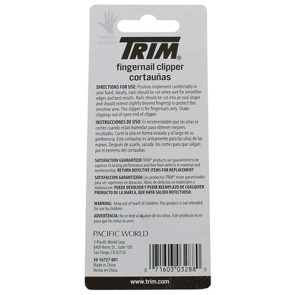Trim Easy Hold Fingernail Clipper (2 Pack) - Blue, Metal, Precision Grip