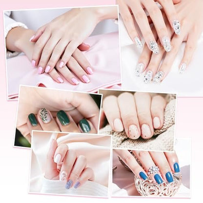 Chrontier Silk Nail Wrap - Instant Reinforce Repair Bandage Tape for UV Gel & Acrylic Nail Art Extension - Self-Adhesive, Easy Trimmerable Fiberglass Silk Wrap - Professional Manicure Tool (White, 1.2" x 39.4")