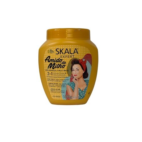 SKALA Expert Collection Corn Starch 2 in 1 Treatment Cream - 1 kg (33.81 oz) for Curly, Coarse, and Damaged Hair - görsel 1