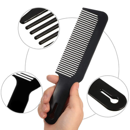 Boao 12-Piece Barber Comb Set – 9 Inch Plastic Clipper Combs for Cuts & Flattops, Heat Resistant, Anti-Static, Black & White Avelisse