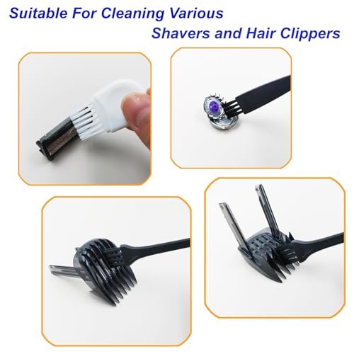 LEZHISNUG Electric Shaver Cleaning Brushes Set - 10 Pcs Replacement Razor Cleaner for Remington, Philips, Wahl, Braun, Panasonic - görsel 4