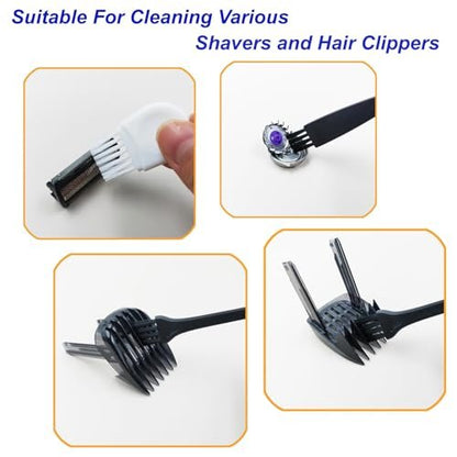 LEZHISNUG Electric Shaver Cleaning Brushes Set - 10 Pcs Replacement Razor Cleaner for Remington, Philips, Wahl, Braun, Panasonic