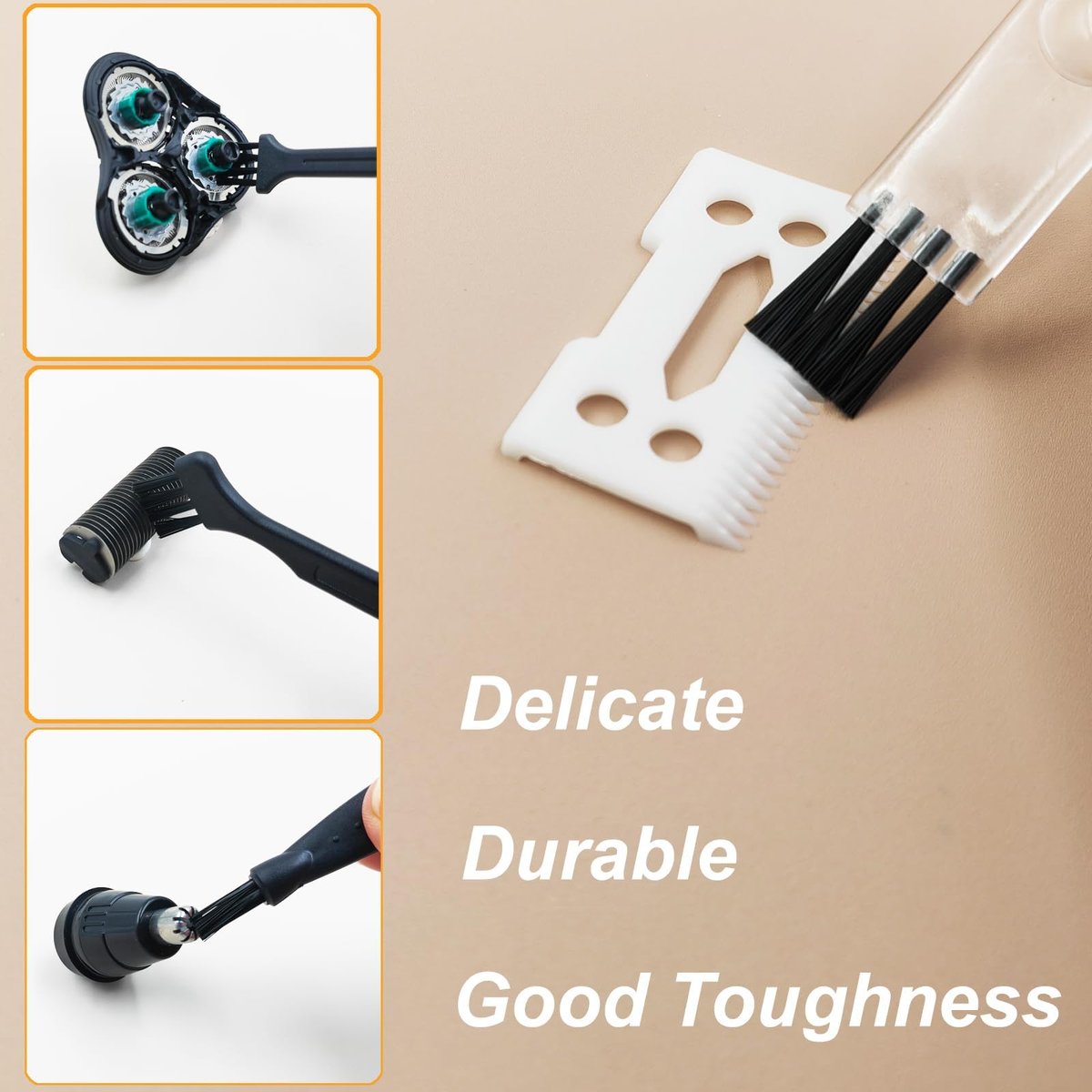LEZHISNUG Electric Shaver Cleaning Brushes Set - 10 Pcs Replacement Razor Cleaner for Remington, Philips, Wahl, Braun, Panasonic - görsel 7