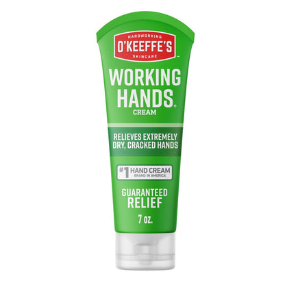 O'Keeffe's Working Hands Hand Cream for Extreme Dryness - 7 oz Tube - Repairing Skincare for Cracked, Dry Hands