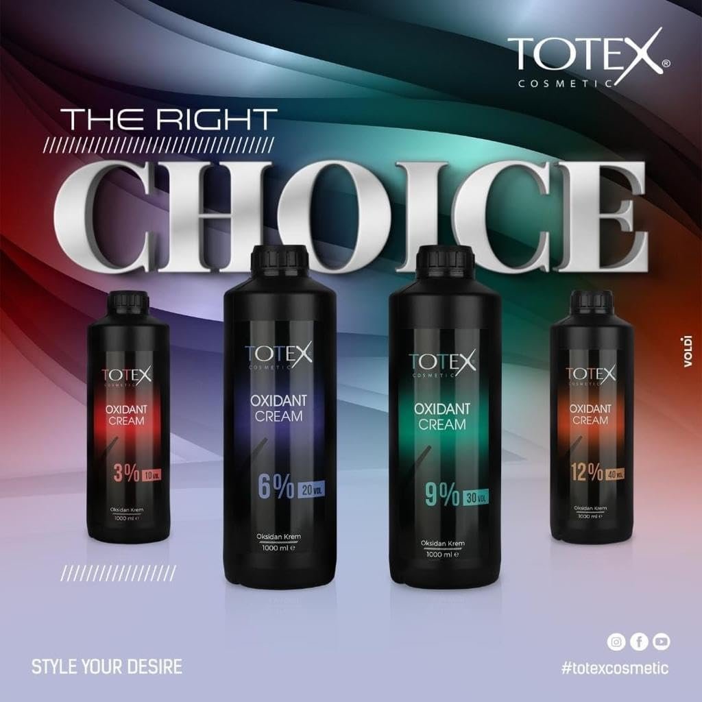 Totex Oxidant Cream Developer 40 Volume (12%) – 1000 ml / 35.19 Fl Oz - görsel 9