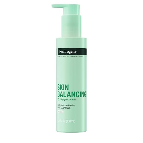 Neutrogena Skin Balancing Kaolin Clay Cleanser with 2% PHA – Mattifying Face Wash for Oily Skin, 6.3 oz Avelisse