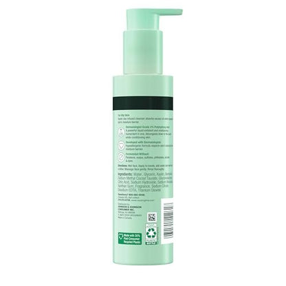 Neutrogena Skin Balancing Kaolin Clay Cleanser with 2% PHA – Mattifying Face Wash for Oily Skin, 6.3 oz Avelisse