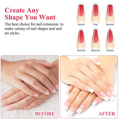 Blulu 240-Piece Silk Nail Extension Wrap Fiberglass Wrap Nail Art Extension DIY Protector Accessories for Splits, Breaks, Repair, Reinforce for Women Home Salon
