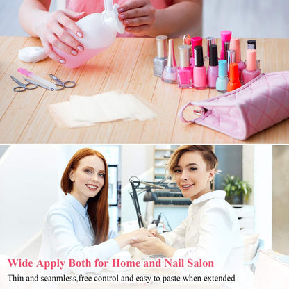 Blulu 240-Piece Silk Nail Extension Wrap Fiberglass Wrap Nail Art Extension DIY Protector Accessories for Splits, Breaks, Repair, Reinforce for Women Home Salon