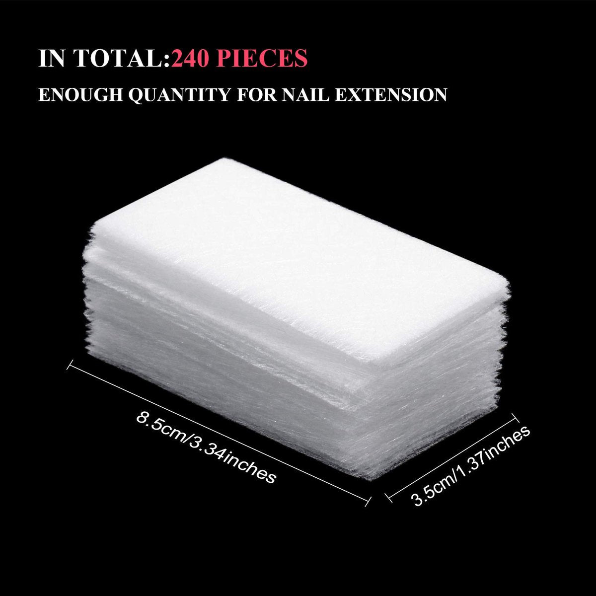 Blulu 240-Piece Silk Nail Extension Wrap Fiberglass Wrap Nail Art Extension DIY Protector Accessories for Splits, Breaks, Repair, Reinforce for Women Home Salon - görsel 3