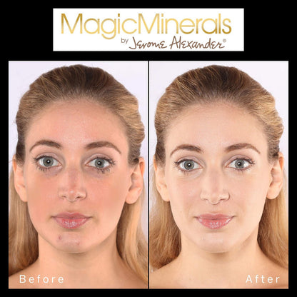 Jerome Alexander MagicMinerals Pressed Mineral Powder Set - Medium - Includes Mirror Compact, Mascara, Brush & Sponge Avelisse