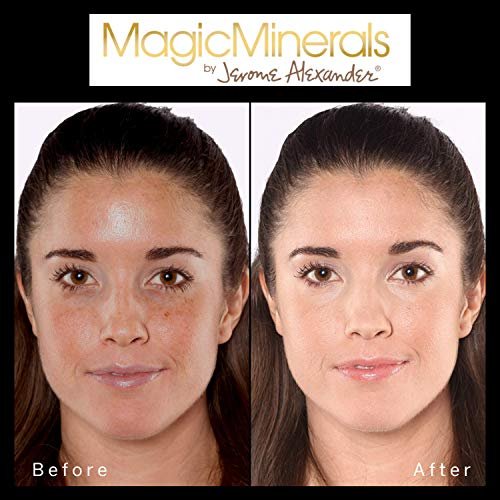Jerome Alexander MagicMinerals Pressed Mineral Powder Set - Medium - Includes Mirror Compact, Mascara, Brush & Sponge Avelisse