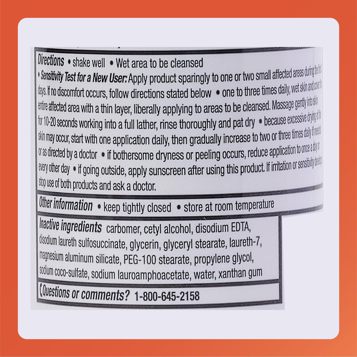 Rugby Benzoyl Peroxide Wash USP 5% - Acne Treatment for Oily Skin, 8 Fl. Oz. - görsel 9