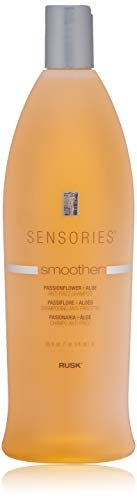 RUSK Sensories Smoother Passionflower and Aloe Smoothing Shampoo - Anti-Frizz, Moisturizing Formula (35 fl. oz) Avelisse