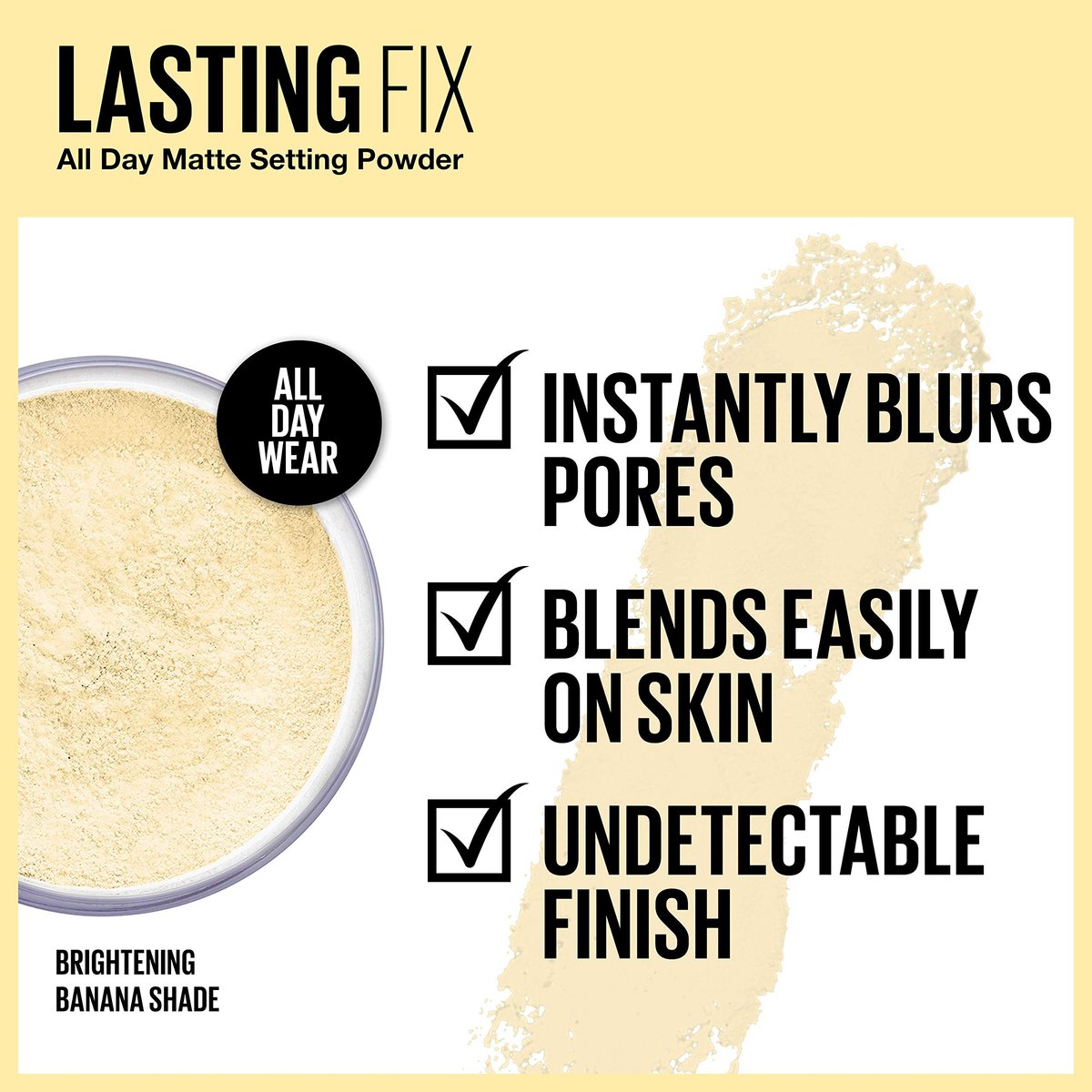 Maybelline Banana Powder Loose Setting Face Powder, Shade 10, 0.21 oz - görsel 3