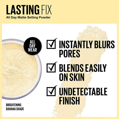 Maybelline Banana Powder Loose Setting Face Powder, Shade 10, 0.21 oz