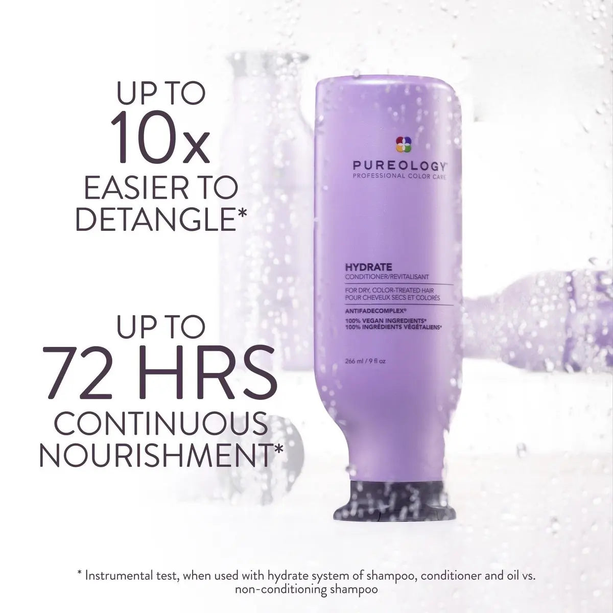 Pureology Hydrate Conditioner – Nourishing Moisture for Dry or Color Treated Hair, Vegan, 9 Fl Oz Avelisse