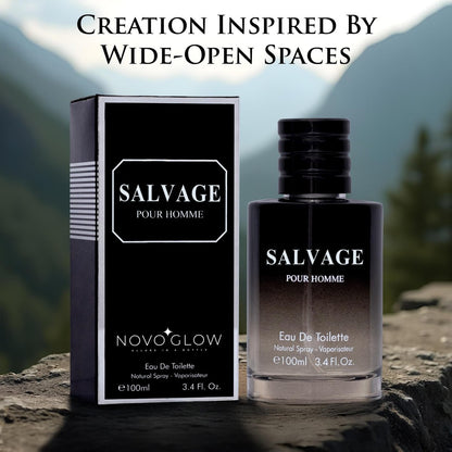 Salvage for Men 3.4 oz Eau De Toilette Spray - Refreshing & Warm Masculine Scent for Daily Use