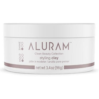 ALURAM Hair Styling Clay – Soft Satin Finish, Clean Beauty for All Hair Types (3.4 Fl Oz) Avelisse