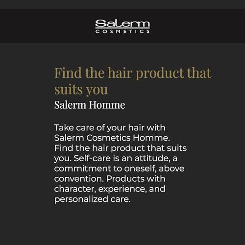 SALERM Men's Hair Styling Gel - Intense Hold Blue Gel - 500 ml - Alcohol-Free, Hydrating & Texturizing Avelisse