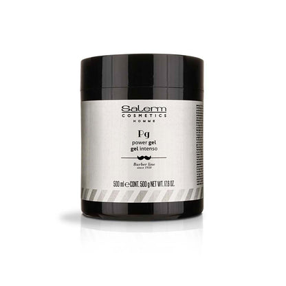 SALERM Men's Hair Styling Gel - Intense Hold Blue Gel - 500 ml - Alcohol-Free, Hydrating & Texturizing Avelisse