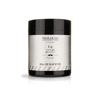 SALERM Men's Hair Styling Gel - Intense Hold Blue Gel - 500 ml - Alcohol-Free, Hydrating & Texturizing Avelisse
