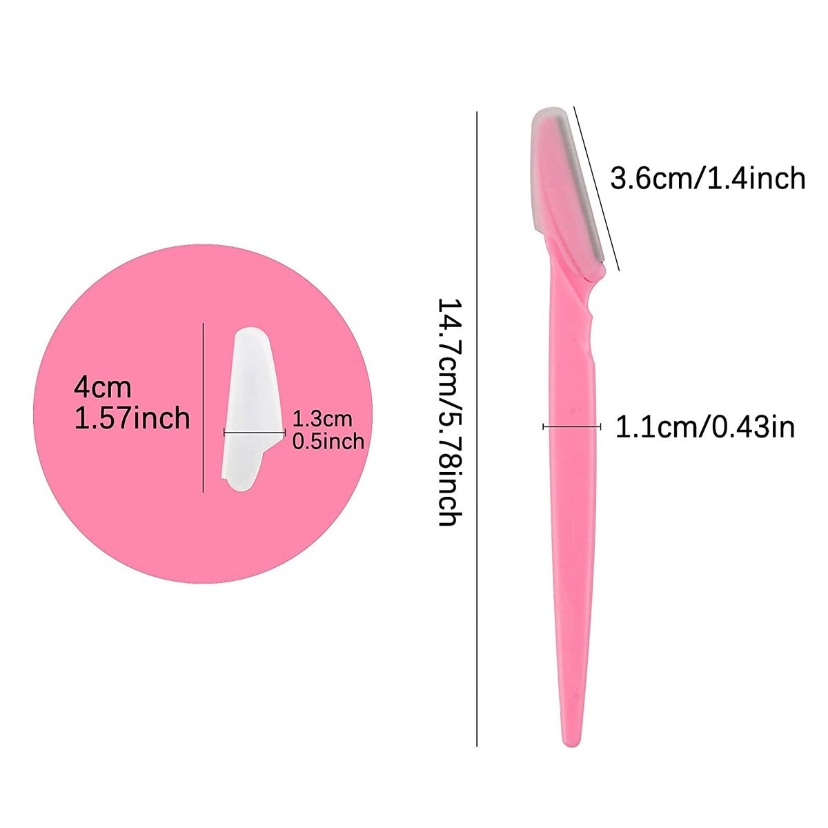 62-Piece Eyebrow Razor Set for Face & Eyebrow Shaping | Mooerca Dermaplaning Tool - görsel 13