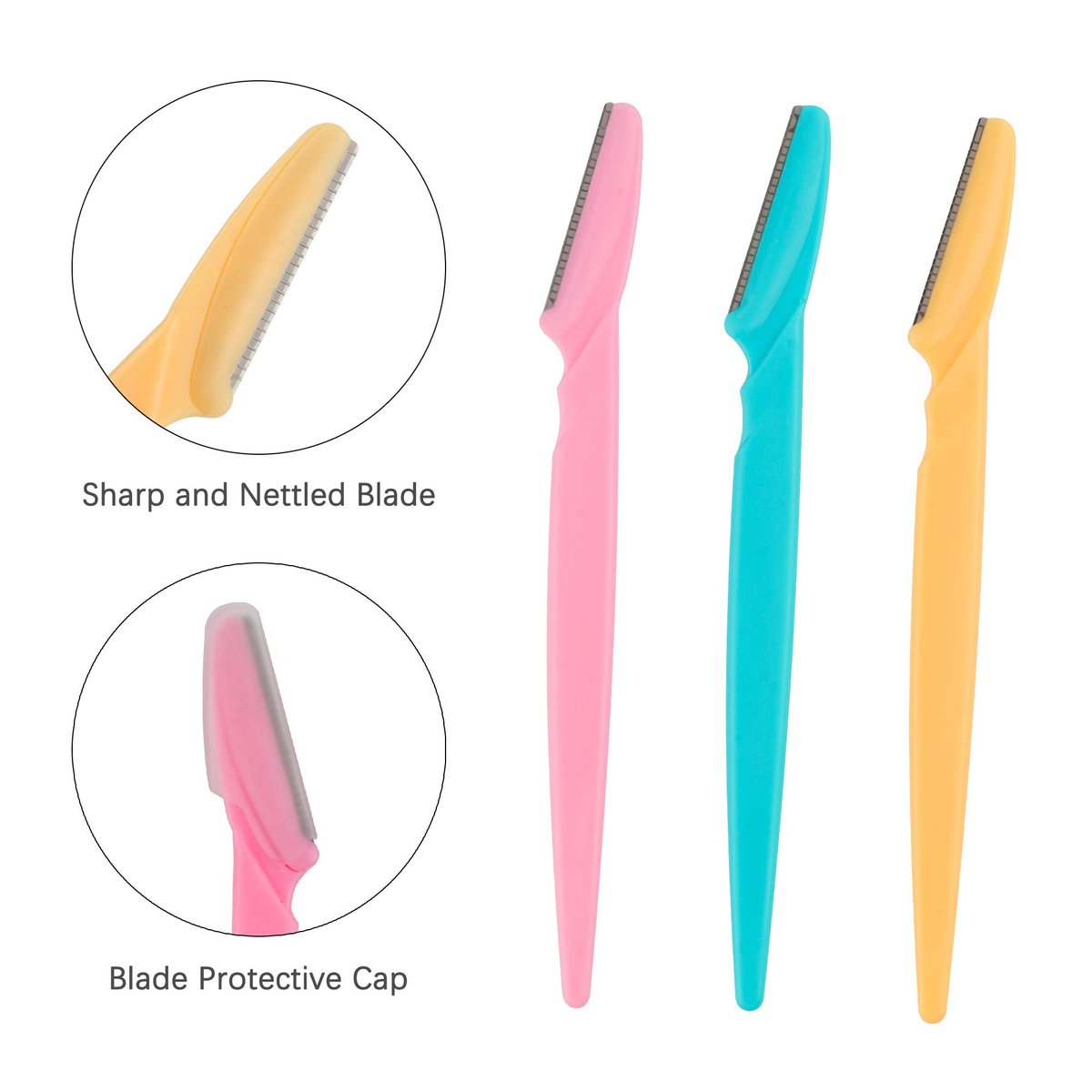 62-Piece Eyebrow Razor Set for Face & Eyebrow Shaping | Mooerca Dermaplaning Tool - görsel 5