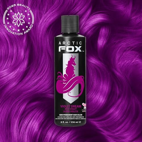 Arctic Fox Semi-Permanent Hair Color - Violet Dream 8 fl oz | Vegan & Cruelty-Free, Ammonia-Free, Conditioning Hair Dye for All Hair Types Avelisse