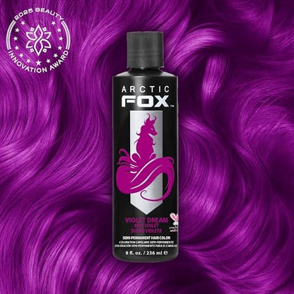 Arctic Fox Semi-Permanent Hair Color - Violet Dream 8 fl oz | Vegan & Cruelty-Free, Ammonia-Free, Conditioning Hair Dye for All Hair Types Avelisse