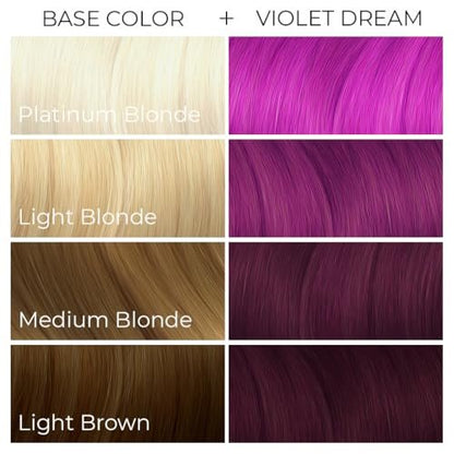 Arctic Fox Semi-Permanent Hair Color - Violet Dream 8 fl oz | Vegan & Cruelty-Free, Ammonia-Free, Conditioning Hair Dye for All Hair Types Avelisse