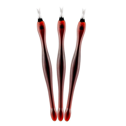 Professional 3-Piece Cuticle Trimmer Set - Stainless Steel Cuticle Pusher & Dead Skin Remover for Nail Art