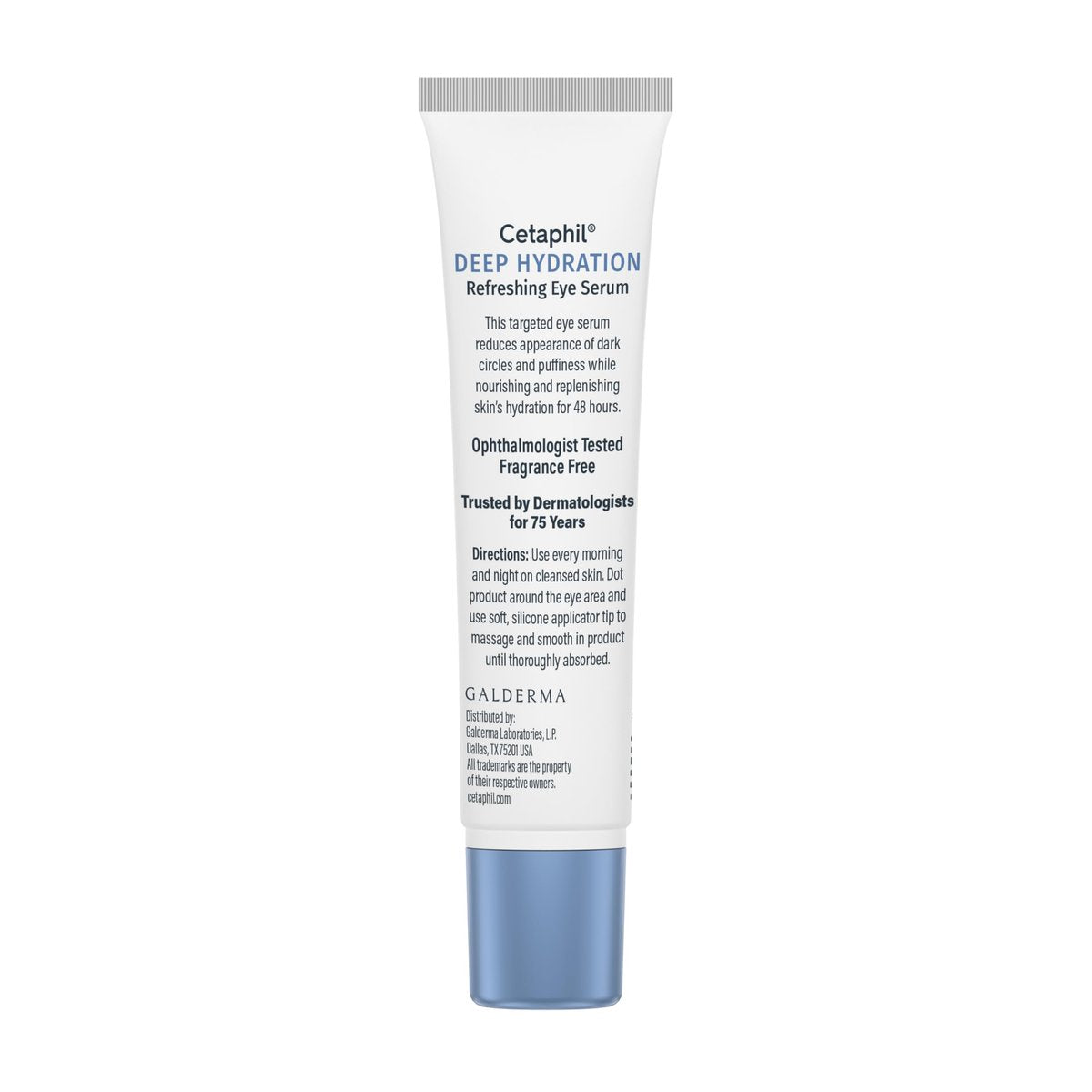CETAPHIL Deep Hydration Refreshing Eye Serum – 48Hr Hydrating Under Eye Cream with Hyaluronic Acid, Vitamin E & B5, Reduces Dark Circles, 0.5 fl oz Avelisse