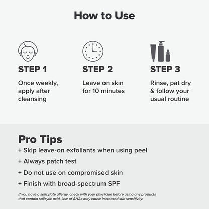 Paula's Choice Skin Perfecting 25% AHA + 2% BHA Face Exfoliant Peel – Professional-Grade Facial Peel for All Skin Types, Fragrance-Free, 1 oz Avelisse