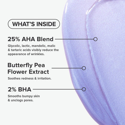 Paula's Choice Skin Perfecting 25% AHA + 2% BHA Face Exfoliant Peel – Professional-Grade Facial Peel for All Skin Types, Fragrance-Free, 1 oz Avelisse