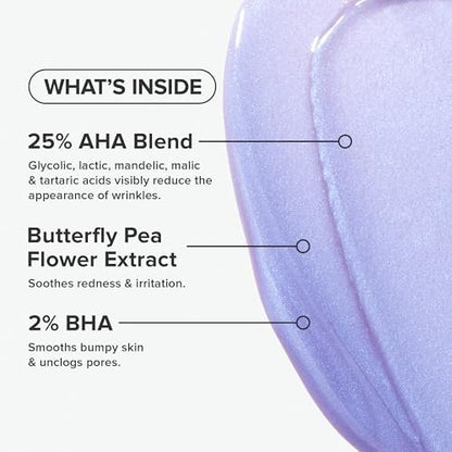 Paula's Choice Skin Perfecting 25% AHA + 2% BHA Face Exfoliant Peel – Professional-Grade Facial Peel for All Skin Types, Fragrance-Free, 1 oz Avelisse