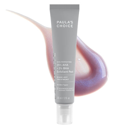 Paula's Choice Skin Perfecting 25% AHA + 2% BHA Face Exfoliant Peel – Professional-Grade Facial Peel for All Skin Types, Fragrance-Free, 1 oz Avelisse